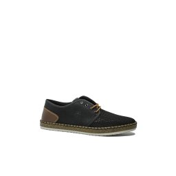 Mocasini bărbați cu șiret Rieker negri din material textil plasă RIKB5249-00-40 EU