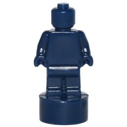 Lego Parts 90398db - Statuetă trofeu (albastru inchis)