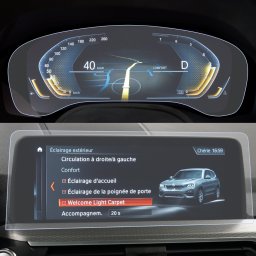 BMW X4 (G02) 2020+ Set (2 buc.) Folii de Protectie Display Ceasuri/Navigatie - HD-Premium FoliaTa