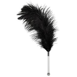 Bad Kitty - Mângâietor tip bici cu struț, scurt, cu mâner din acril (negru)
