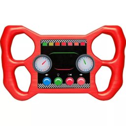 Volan din plastic pentru mașină de curse - roșu