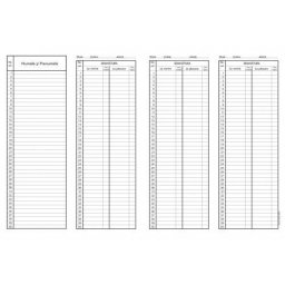 Condica de prezenta, format A4, 100 coli/carnet