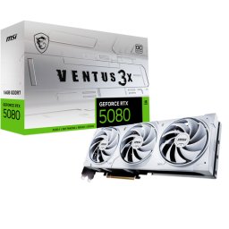 Placa video GeForce RTX 5080 Ventus 3X OC White 16GB GDDR7 PCI-Express