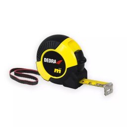 Ruletă de măsurat 5m/19mm, carcasă din cauciuc, bandă din nailon