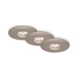SET 3x corp de iluminat LED încastrat pentru baie Briloner 7240-032 ATTACH LED/1,8W/230V IP44 crom mat