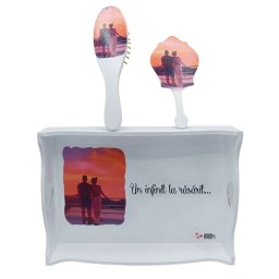Set Gătit Mireasa, model personalizat cu fotografia mirilor, 3 piese - FEIS503002