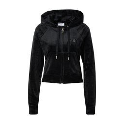 Juicy Couture Hanorac 'Madison' negru / argintiu