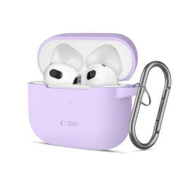 TECH-PROTECT Silicone Hook compatibila cu Apple AirPods 3 Lavender