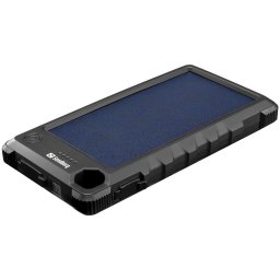 Acumulator extern solar Sandberg 420-53 Outdoor, 10000 mAh,impermeabil, lanterna, USB-C+USB-A, Negru