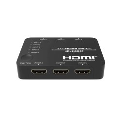 Switch HDMI EVOCONNECT, 5 intrari, 1 iesire, 4K@60Hz, HDMI 2.0b, HDCP 2.2