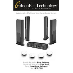 Pachet boxe Dolby Atmos 5.4.4 Reference cu Goldenear Triton Reference, SuperCenter Reference, Triton One.R si HTR7000