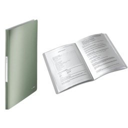 Mapa LEITZ Style, de prezentare, plastic PP, 40 de folii - fistic