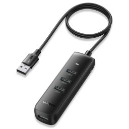 Hub USB la 4 x USB 3.0, 1 m, Ugreen CM416, negru