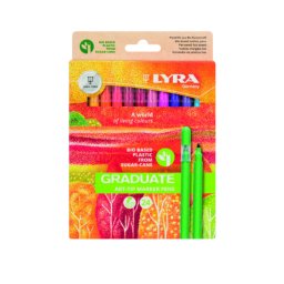 Marker bio, cerneala pe baza de apa, 24 culori/set, LYRA Graduate