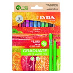 Carioca LYRA Art-Tip, varf 1mm, 12 culori/cutie