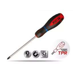Şurubelnită în cruce Phillips PH3x150mm,otel S2,mâner din 3-materiale