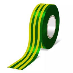 Bandă izolatoare electrică PCV galbenă-verde 19mmx10m