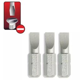 Capete de şurubelnită plane SL6.5x25mm, 3buc blister