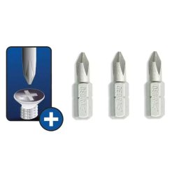 Capete de şurubelnită Phillips PH2x25mm, 3buc blister