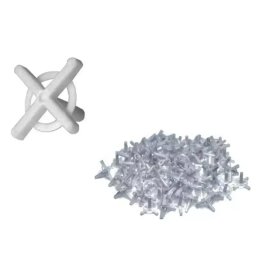 Accesorii sanitare Distantiere cruce cu prindere pentru aşezarea plăcilor faiantă 2,5mm 100buc.