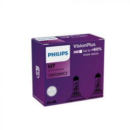Bec halogen H7 12V 55W VisionPlus +60% Light, Cutie: x2 bucati