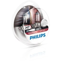 Bec halogen H7 12V 55W VisionPlus +60% Light, Cutie-Box: x2 bucati