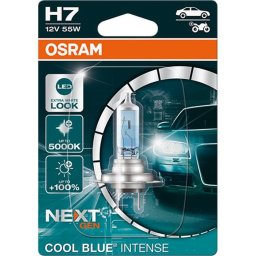 Bec halogen H7 12V 55W CoolBlue Intense (Next Gen) +100% Light, Blister x1 bucata
