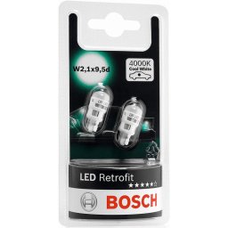 Set 2 leduri retrofit W5W, lumina calda (4000K)