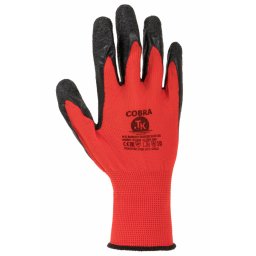 Manusi protectie, din poliester/latex, EN 388 (3142X), EN 420+A1,EN 407, TK- Cobra - marimea 11