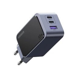 Incarcator de retea 2x USB Type-C,1x USB Fast Charger GaN 65W Gri