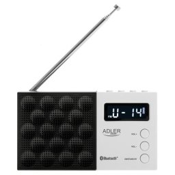 Radio Digital PLL AM/FM Bluetooth 5.0 USB/SD Alb-Negru