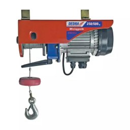Palan electric cu cablu 550W, 125kg/cablu 12m sau 250kg/cablu 6m