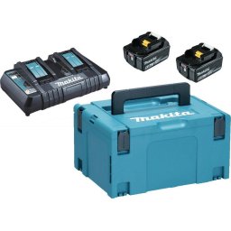 Pachet acumulatori LXT - 2xBL1860B + DC18RD + MAKPAC3