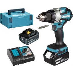 DDF489RTJ - Masina de gaurit si insurubat cu 2 acumulatori, Li-Ion, 18 V, 5 Ah, 73 Nm, valiza speciala