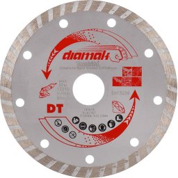 Disc diamantat, continuu, pentru debitare beton / granit / marmura, D-61167, 125 x 22.23 x 2.2 mm