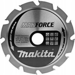 Lamă de ferăstrău circular MAKFORCE 190 mm alezaj 30 mm număr de dinți 12 lemn B-32144