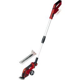 Foarfeca electrica pe acumulator pentru tuns gard viu 18 V, Tehnologia PXC, 200 mm latime taiere cutit arbusti, 100 mm latime taiere cutit iarba, fara acumulator/incarcator + Kit acumulator si incarcator Einhell PXC 4512097, 18 V. 2.5Ah, max 720 W