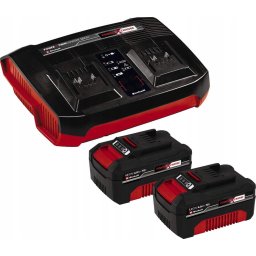 Kit 2 acumulatori si incarcator 2x4.0 Ah, 18 V, 75 min timp incarcare, 900 W putere maxima