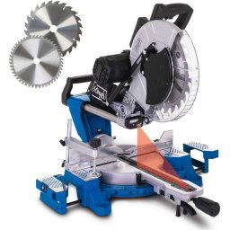 Fierastrau circular de masa culisant cu laser 2000 W, 305 mm diametru disc, 220-240 V