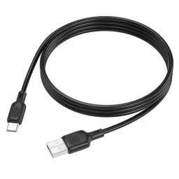 CABLU alimentare si date Borofone "BX113", Fast Charging Data Cable pt. smartphone, USB la USB Type-C 3A , 2m, negru "6941991115509" (timbru verde 0.08 lei)