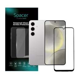 FOLIE STICLA Spacer pentru Samsung Galaxy A24, grosime 0.3mm, acoperire totala ecran, strat special anti-ulei si anti-amprenta, Tempered Glass, sticla 9D, duritate 9H "SPPG-SM-GX-A24-TG