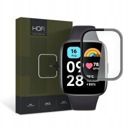 Folie protectie Hybrid Glass 0.3mm 7H compatibila cu Xiaomi Redmi Watch 3 Active Black