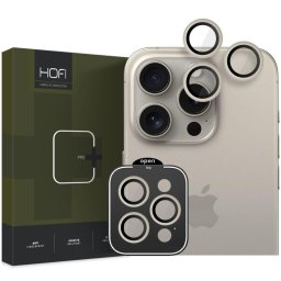 Folie de protectie camera Camring Pro+ pentru Apple iPhone 15 Pro/15 Pro Max Titanium