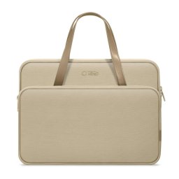 Husa 14 inch "transport sigur desert", Piele ecologica, Bej - Look Subtire, Protectie De Incredere