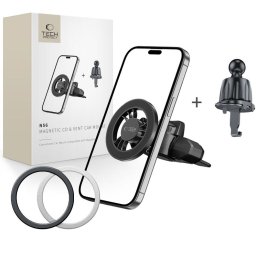 Suport auto telefon Tech-Protect N56, magnetic, MagSafe, CD si ventilatie, negru