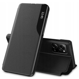 Husa Husă Tech-Protect Smart View pentru Xiaomi Redmi 12, clapetă cu fereastră, neagră