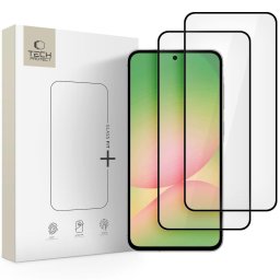 Folie protecție Tech-Protect Fit+ pentru Galaxy A36 / A56 5G, pachet 2 bucăți, protecție ecran, neagră
