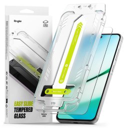 Husa Husa RINGKE Easy Slide din sticlă securizată, pachet de 2, pentru Galaxy A56 5G, transparentă