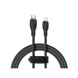 CABLU alimentare si date Baseus Pudding, Fast Charging Data Cable pt. smartphone, USB Type-C la Iphone Lightning 20W, 1.2m, negru "P10355701111-B1" (timbru verde 0.08 lei) - 6932172650186