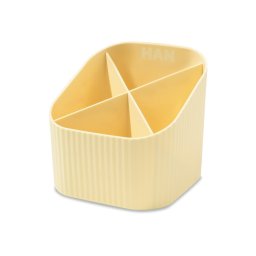 Accesorii birotica Suport pentru instrumente de scris HAN Re-Loop, PP reciclat - galben pastel